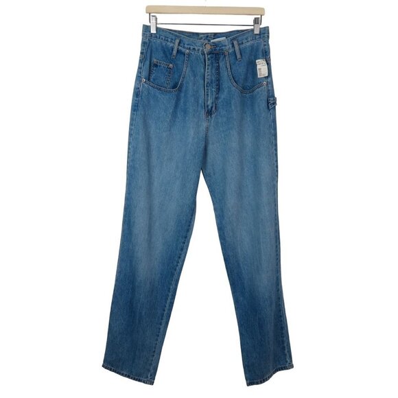 Vintage 90s Y2K NADA NUFF Womens Loose Wide Leg Carpenter Jeans DEADSTOCK Size M - Picture 2 of 11